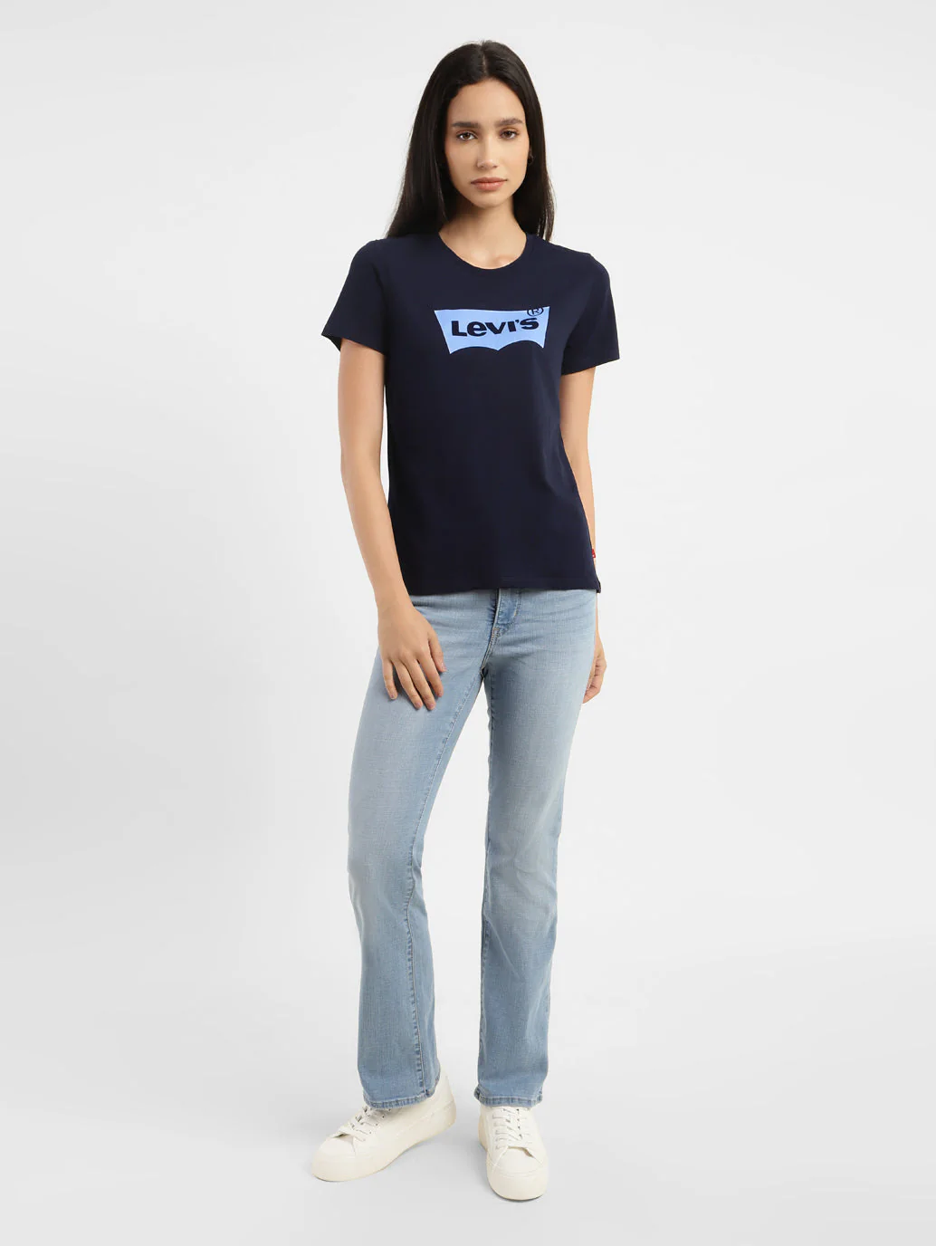 Women's Brand Logo Round Neck T-shirt - Image 6