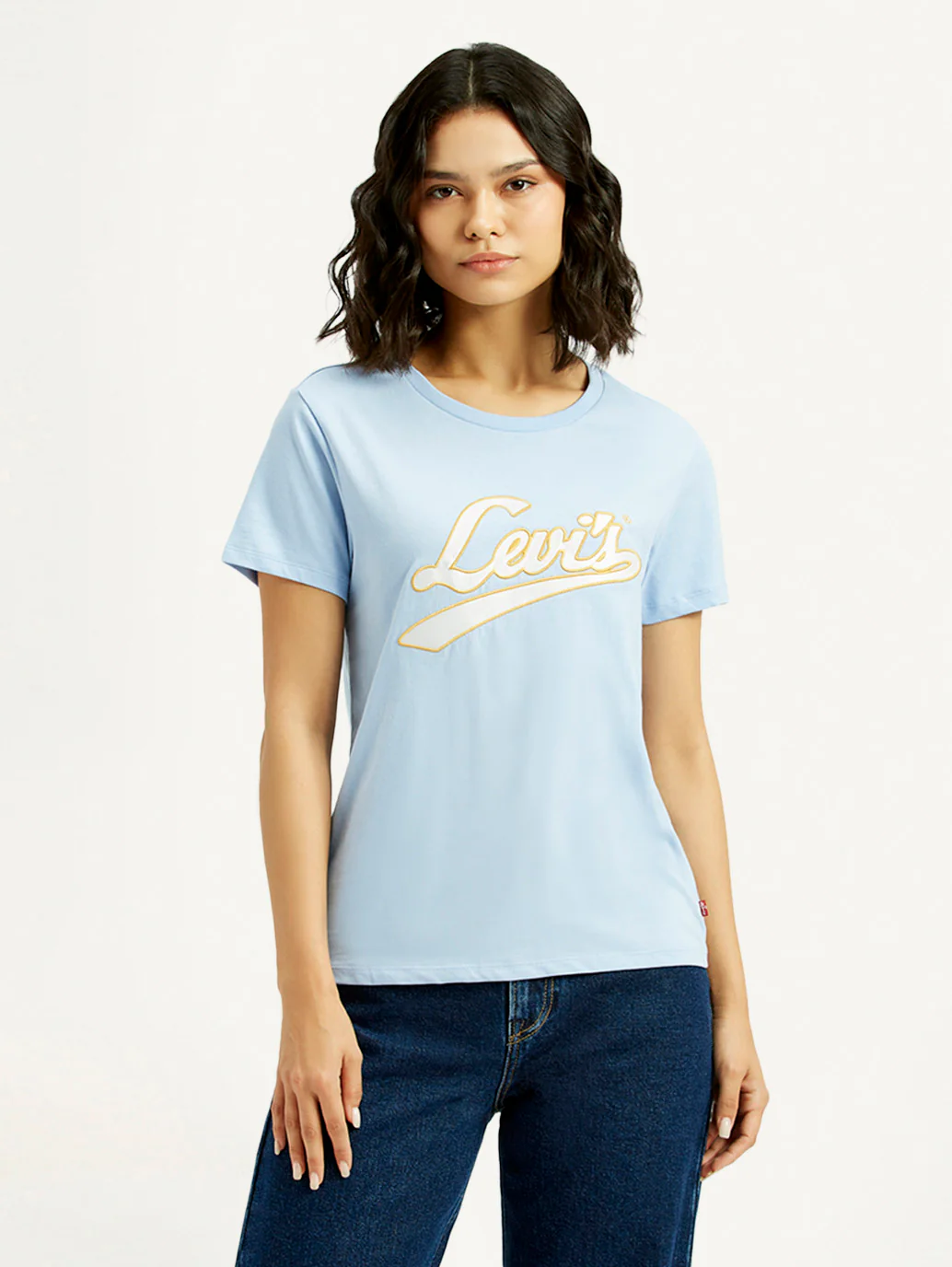 Women's Brand Logo Round Neck T-shirt - Image 2