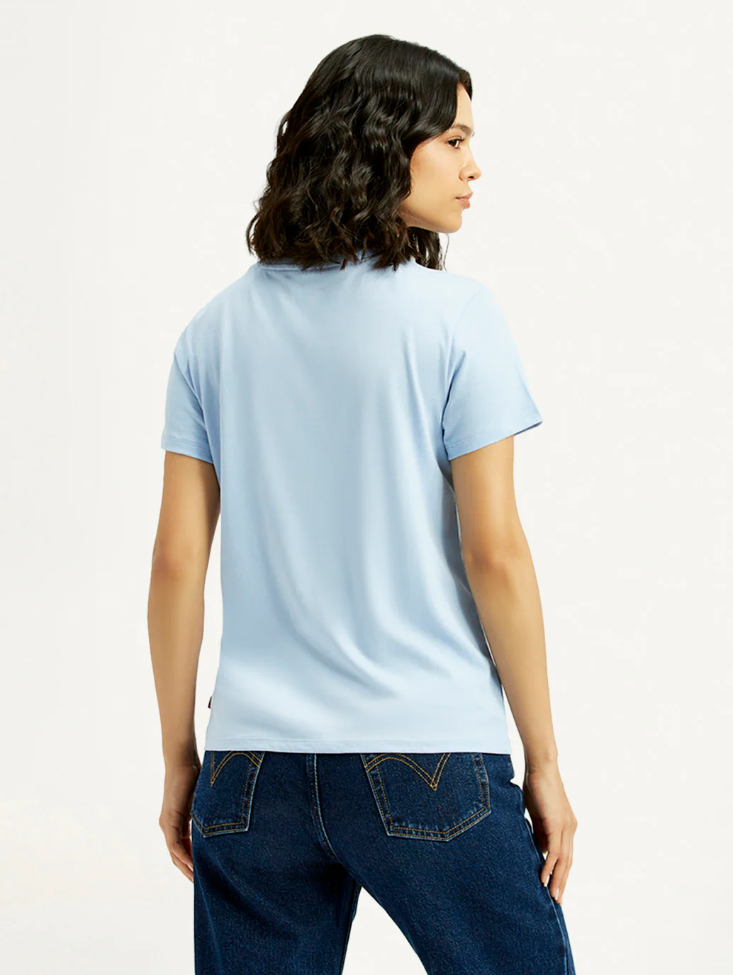 Women's Brand Logo Round Neck T-shirt - Image 3