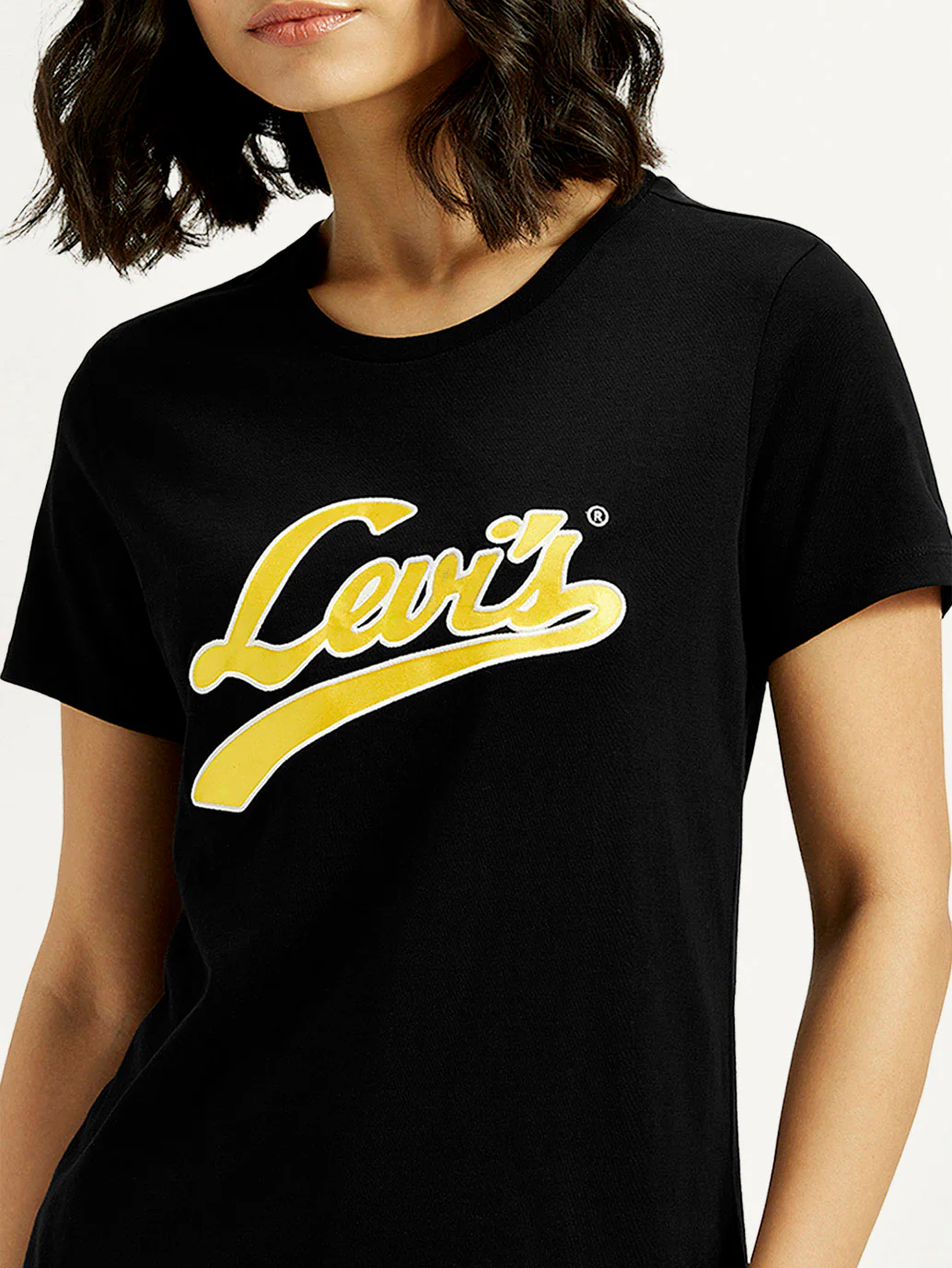 Women's Brand Logo Round Neck T-shirt - Image 4