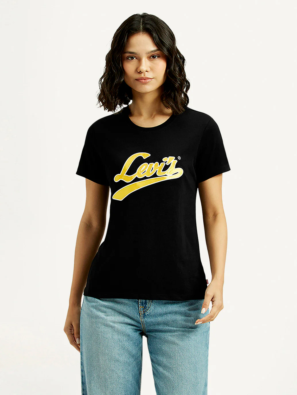Women's Brand Logo Round Neck T-shirt - Image 5
