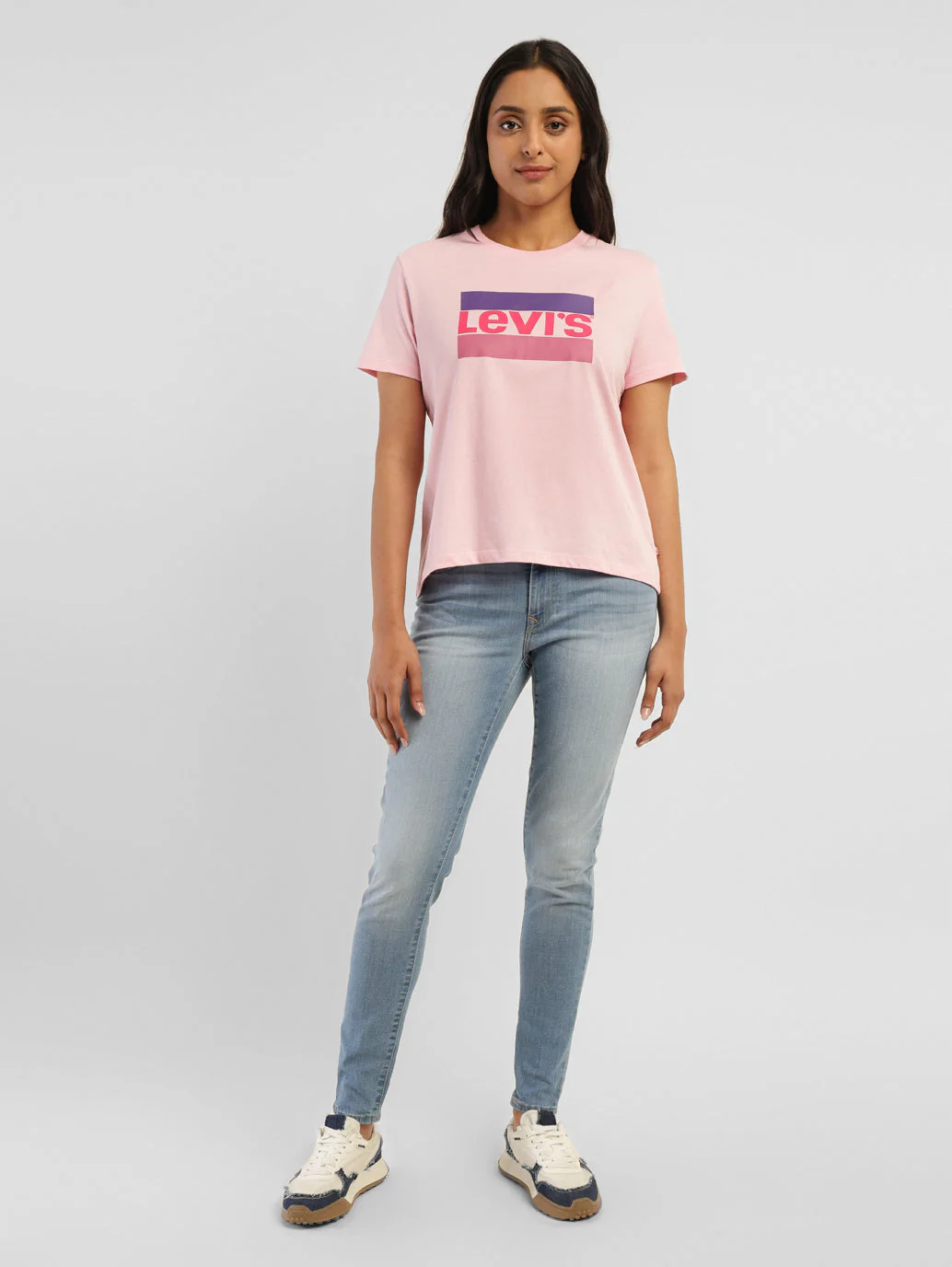 Women's Brand Logo Round Neck T-shirt - Image 6