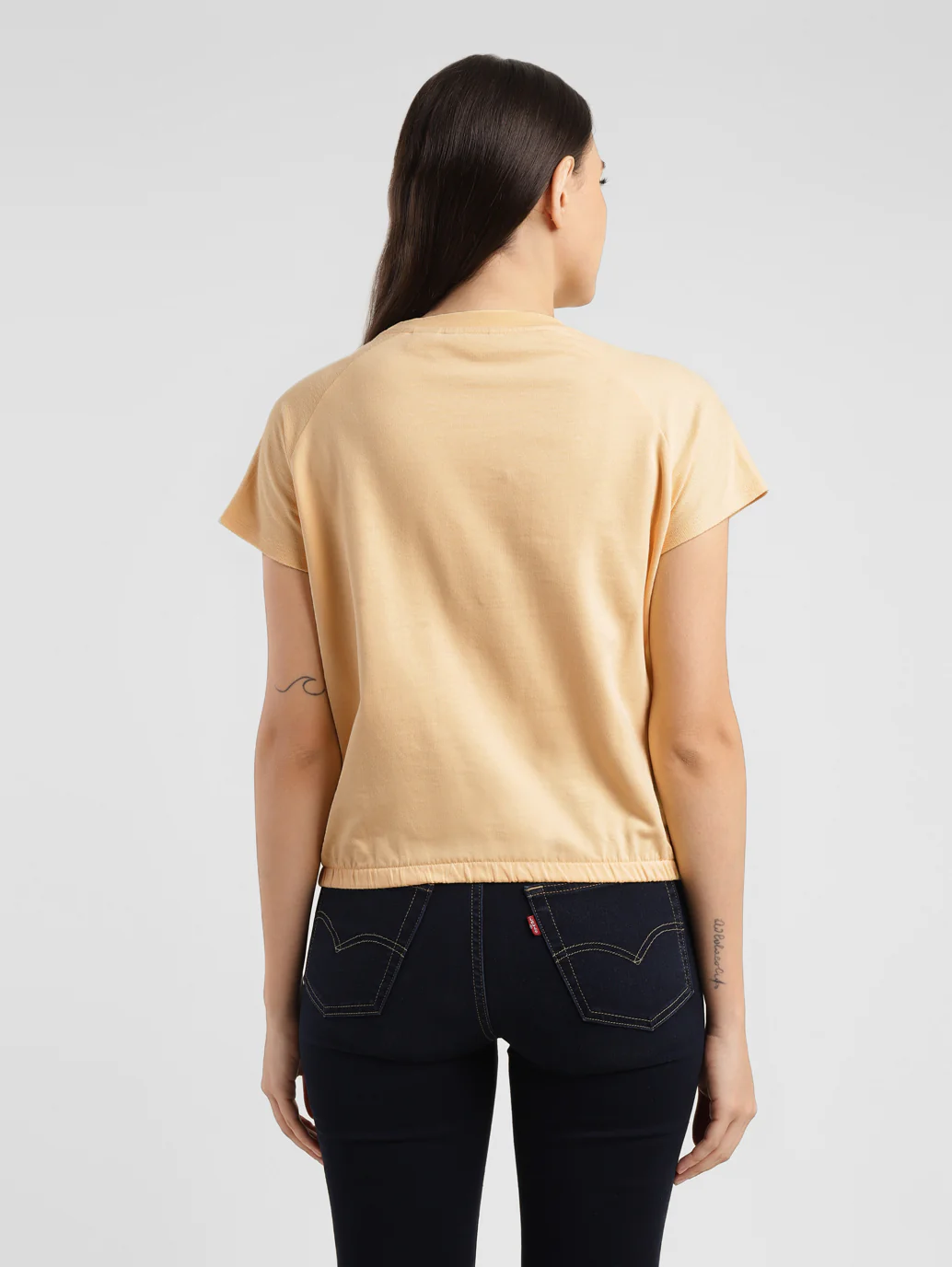Women's Brand Logo Round Neck Top - Image 3