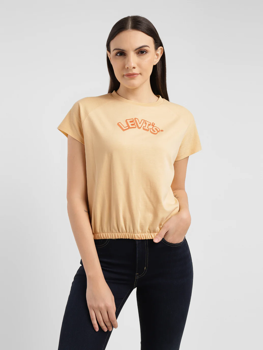 Women's Brand Logo Round Neck Top - Image 8