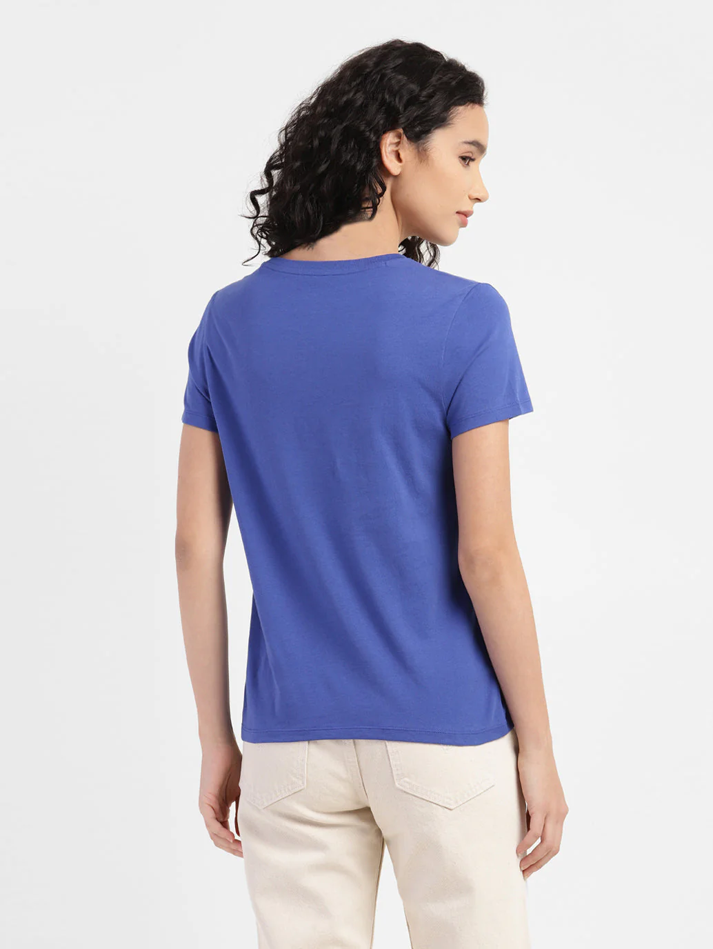 Women's Brand Logo Round Neck T-shirt - Image 3