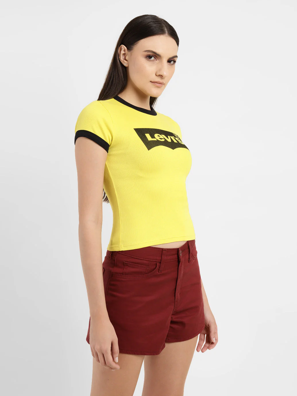 Women's Brand Logo Slim Fit T-shirt - Image 4
