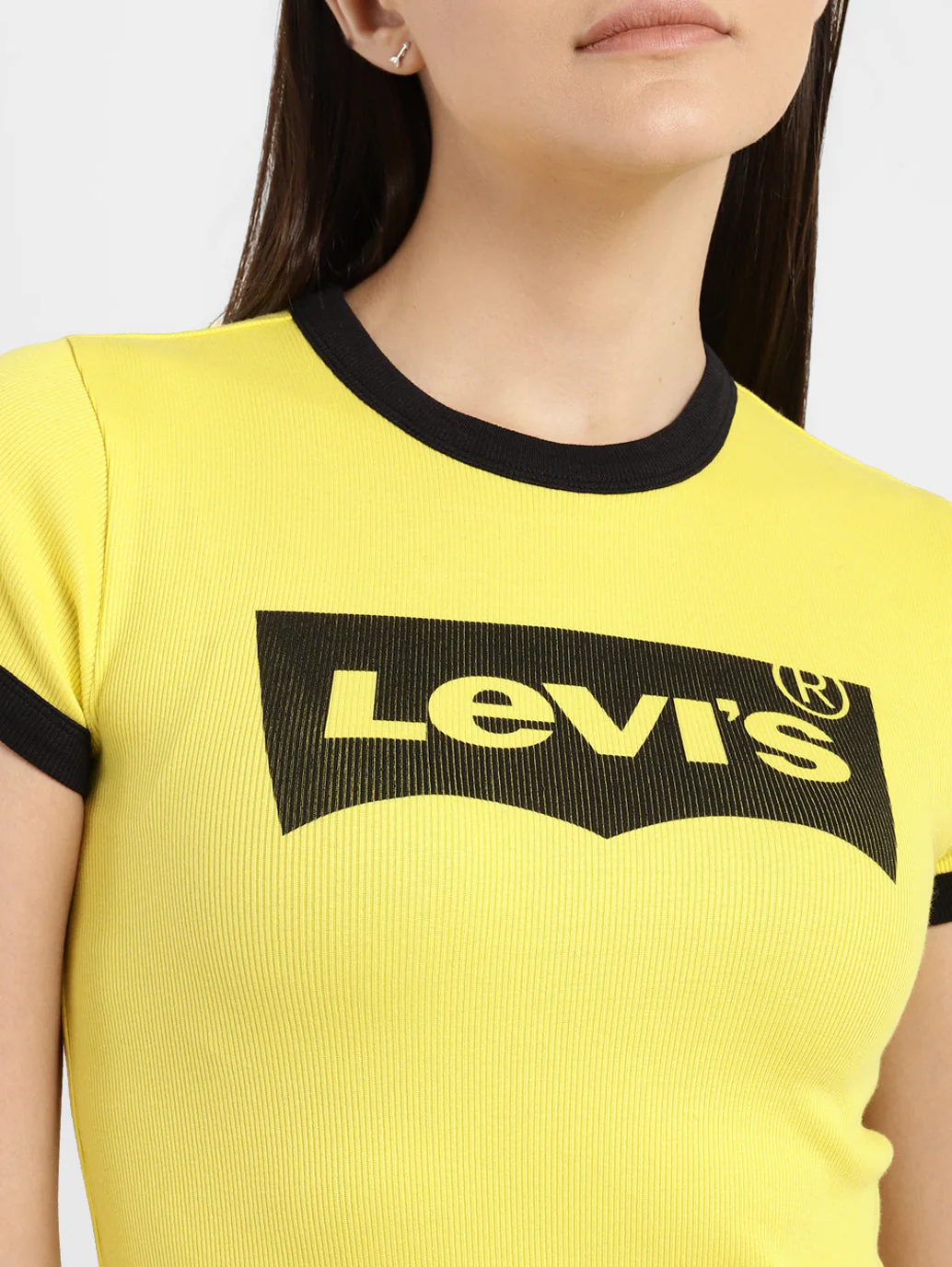 Women's Brand Logo Slim Fit T-shirt - Image 5