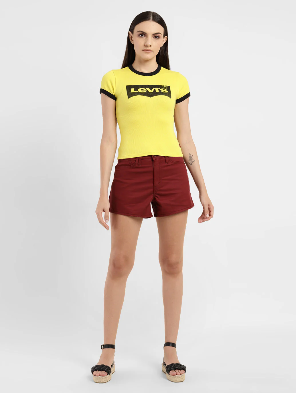 Women's Brand Logo Slim Fit T-shirt - Image 6