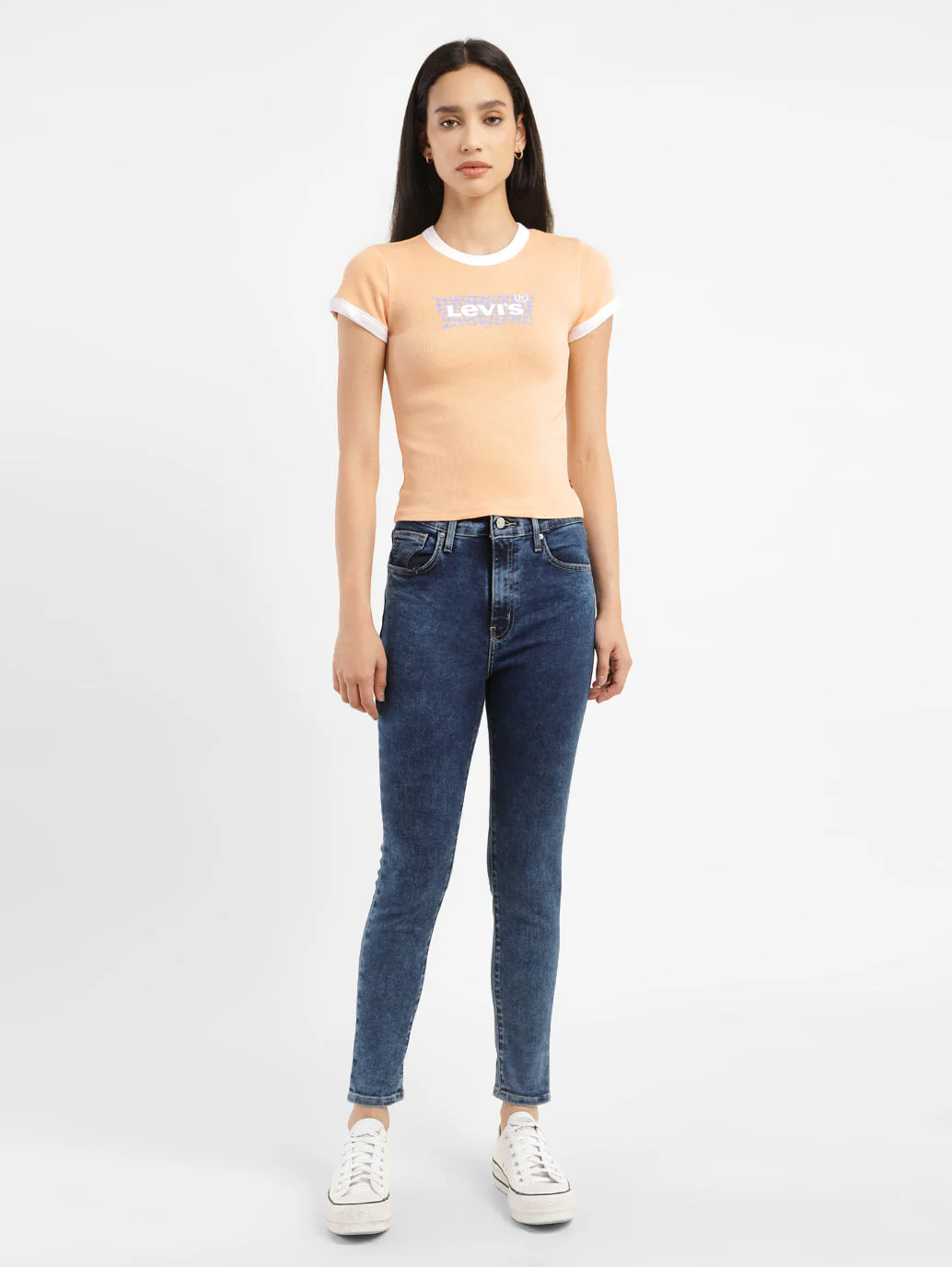 Women's Brand Logo Slim Fit T-shirt - Image 6