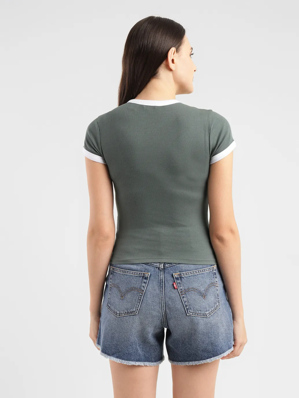 Women's Brand Logo Slim Fit T-shirt - Image 3