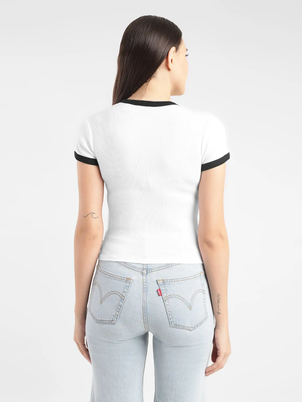 Women's Brand Logo Slim Fit T-shirt - Image 3