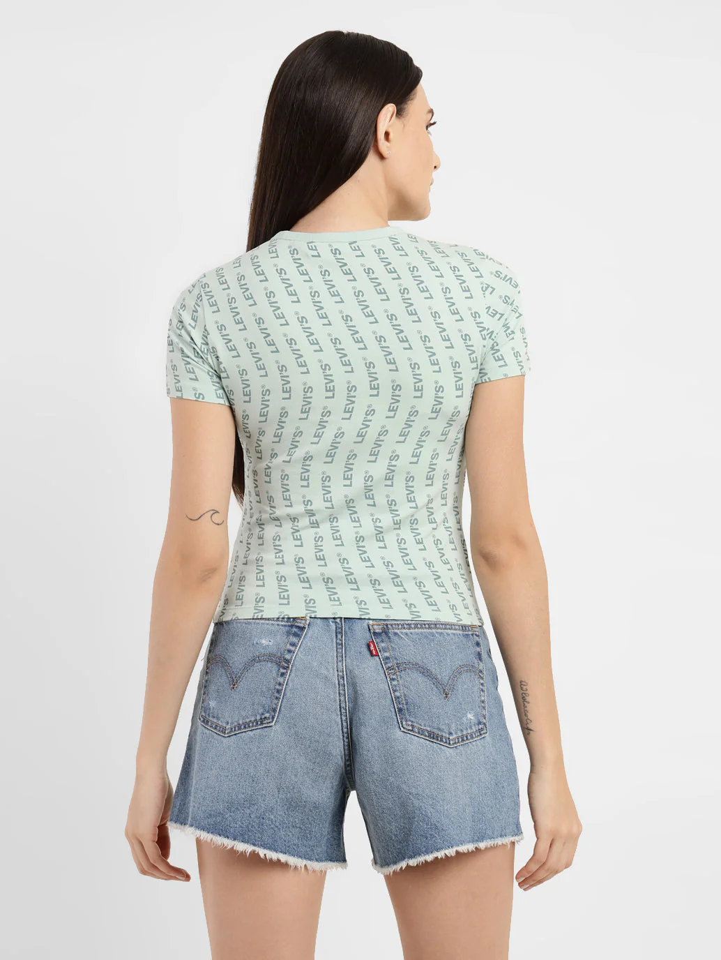 Women's Brand Logo Slim Fit T-shirt - Image 3