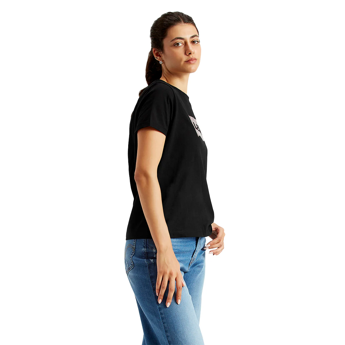 Women's Brand Logo Regular Fit T-Shirt - Image 3