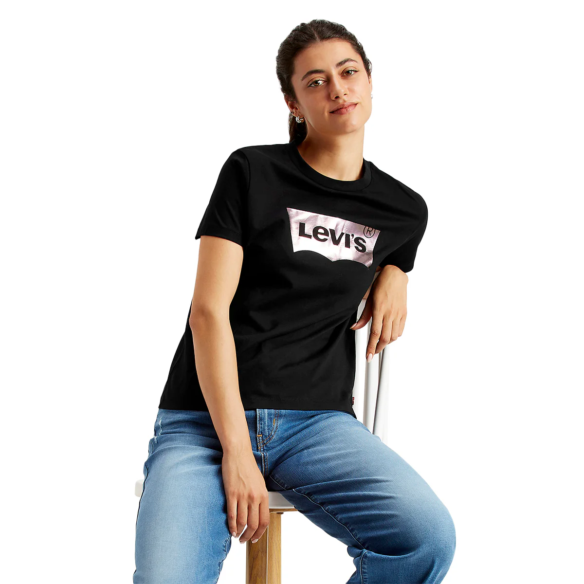 Women's Brand Logo Regular Fit T-Shirt - Image 5