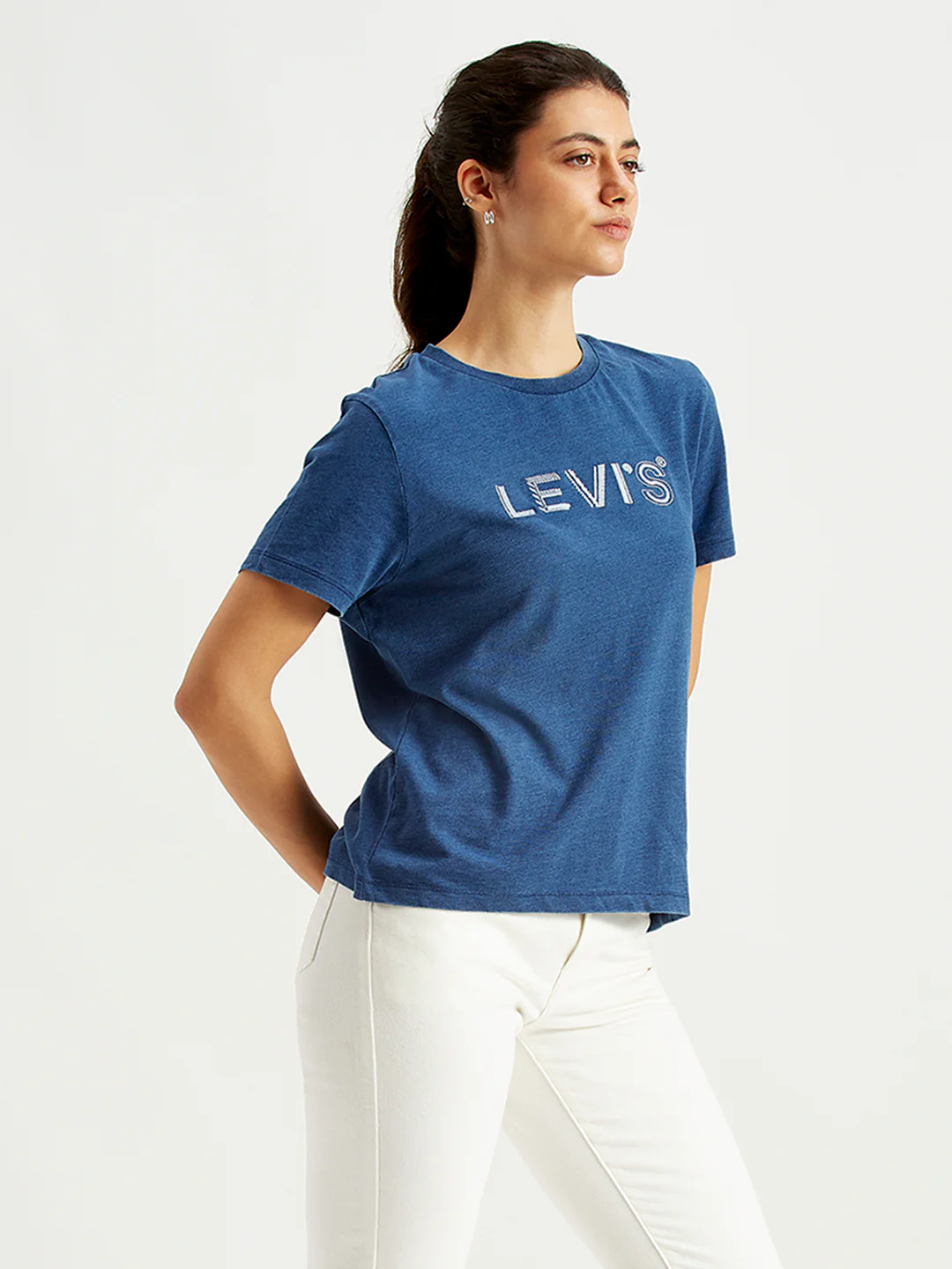 Women's Brand Logo Regular Fit T-Shirt - Image 3