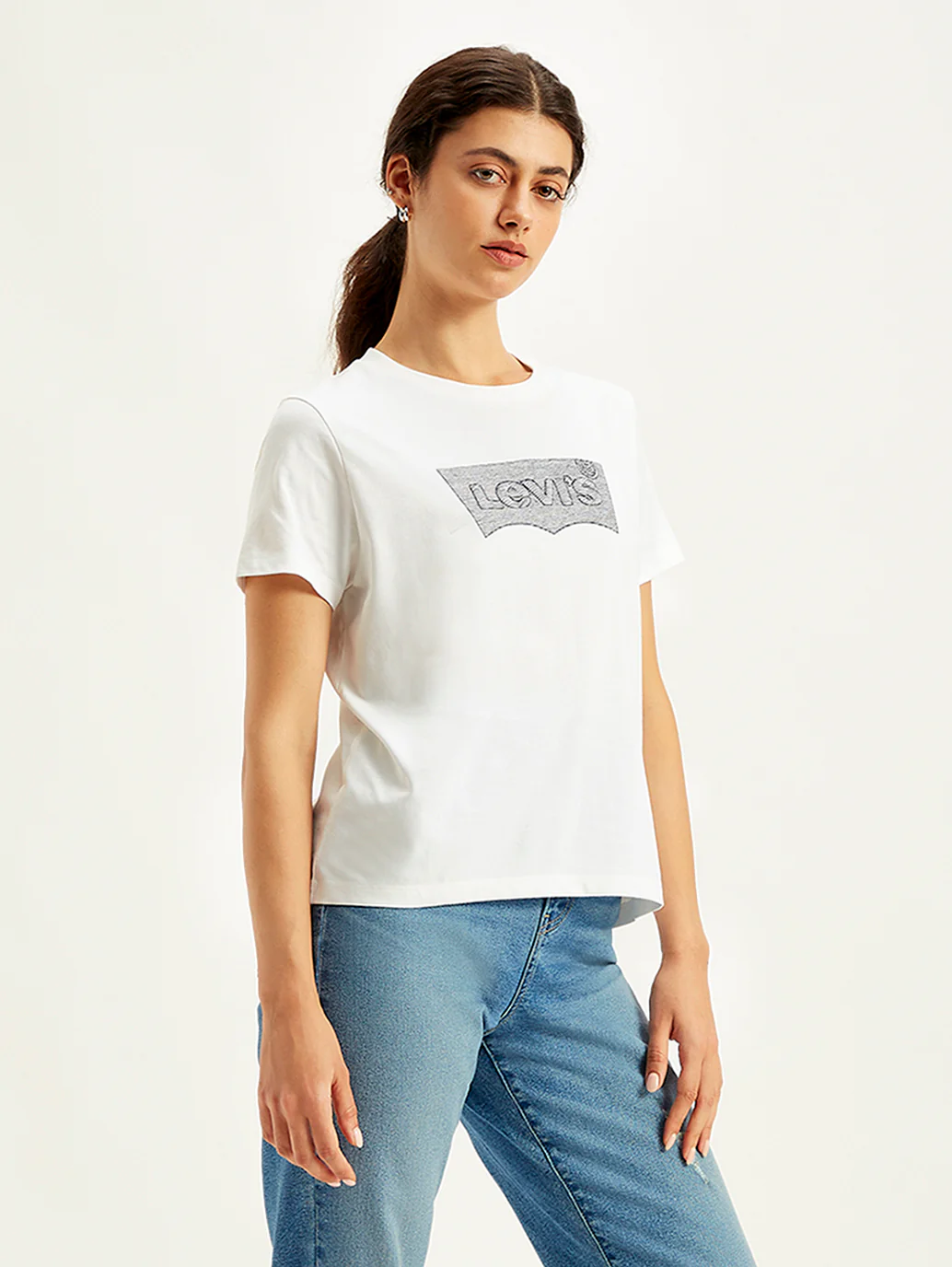 Women's Brand Logo Regular Fit T-Shirt