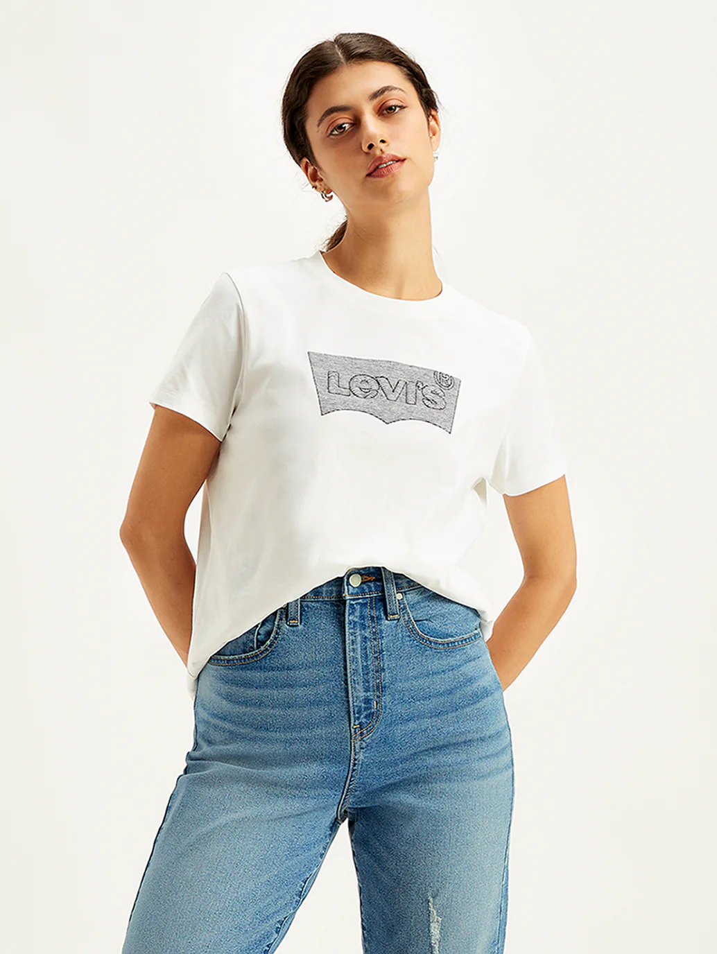 Women's Brand Logo Regular Fit T-Shirt - Image 3