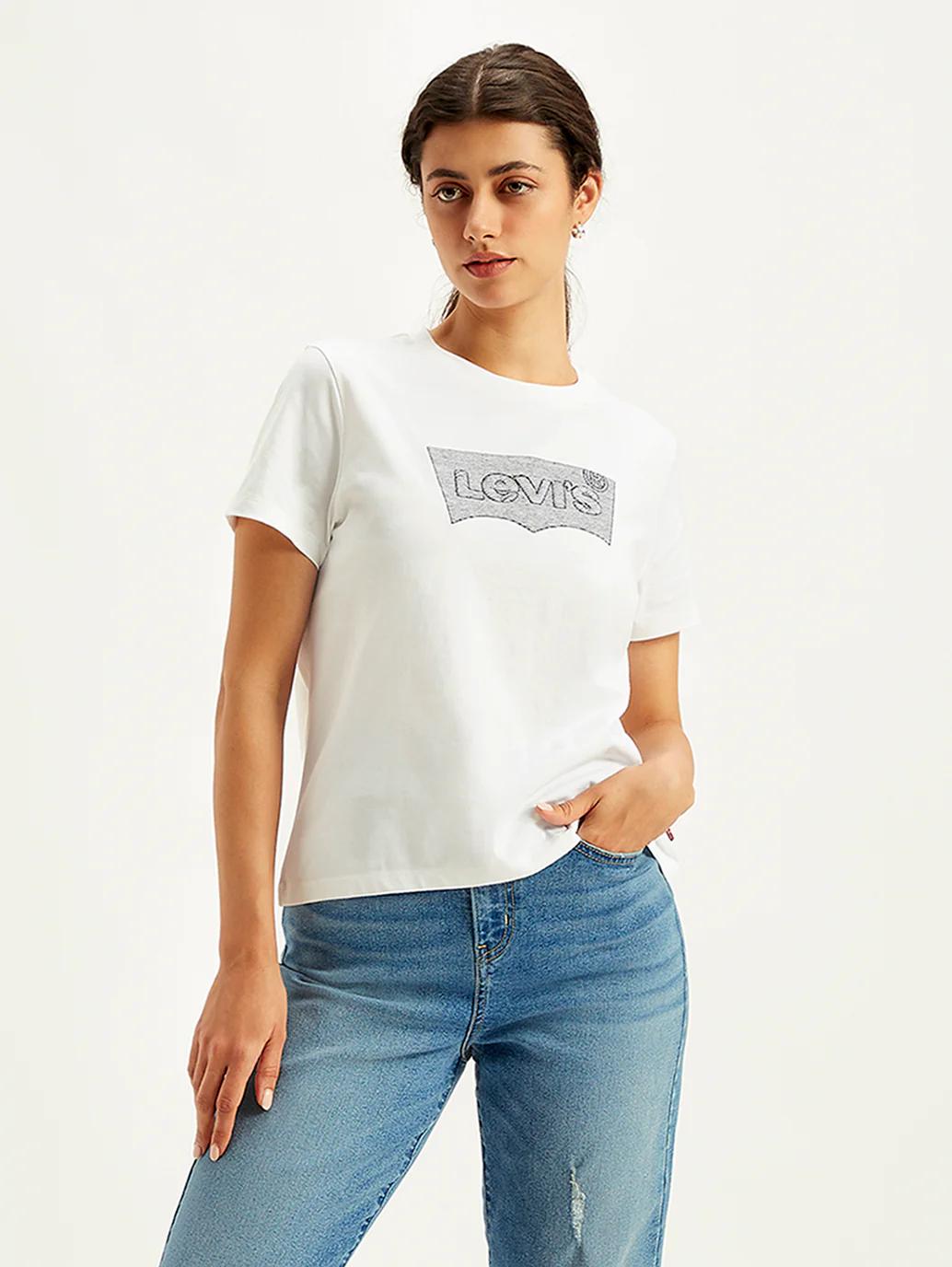 Women's Brand Logo Regular Fit T-Shirt - Image 4