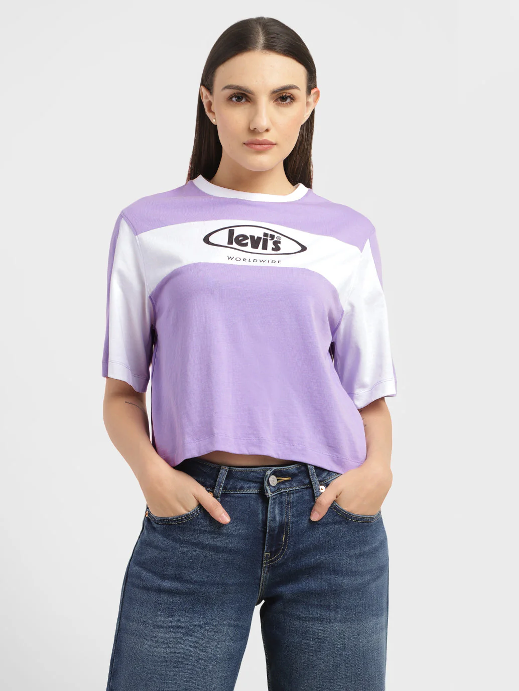 Women's Brand logo Slim Fit T-shirt