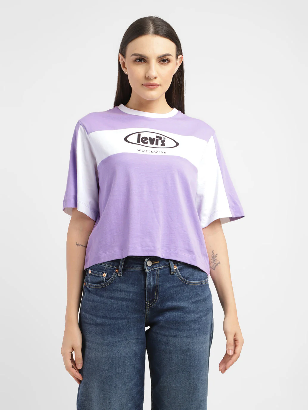 Women's Brand logo Slim Fit T-shirt - Image 2