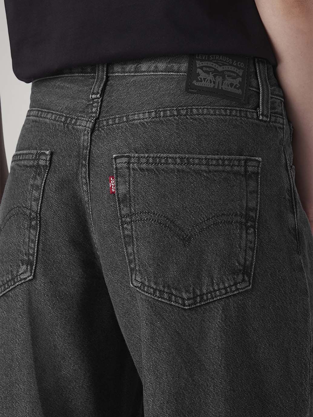 Women's Charcoal Grey XL Straight Loose Fit Mid Rise Jeans - Image 4
