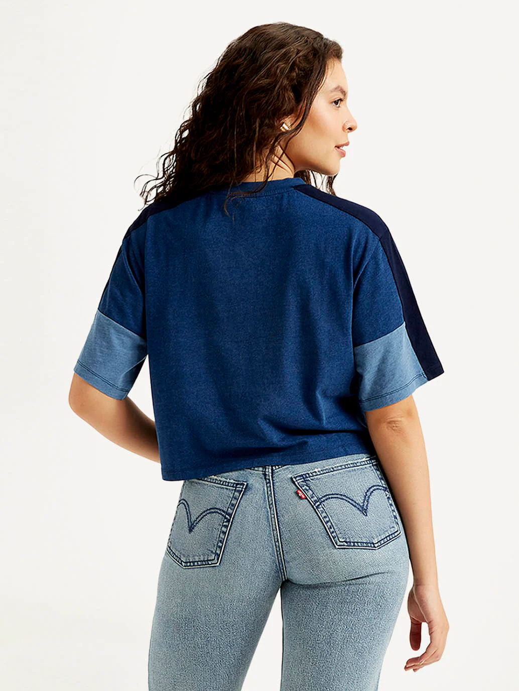 Women's Colorblock Crew Neck T-shirt - Image 4