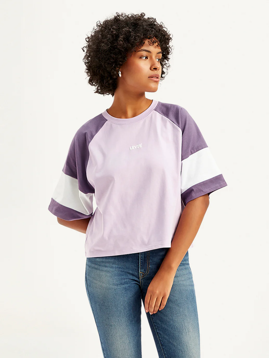 Women's Colorblock Loose Fit T-Shirt - Image 5