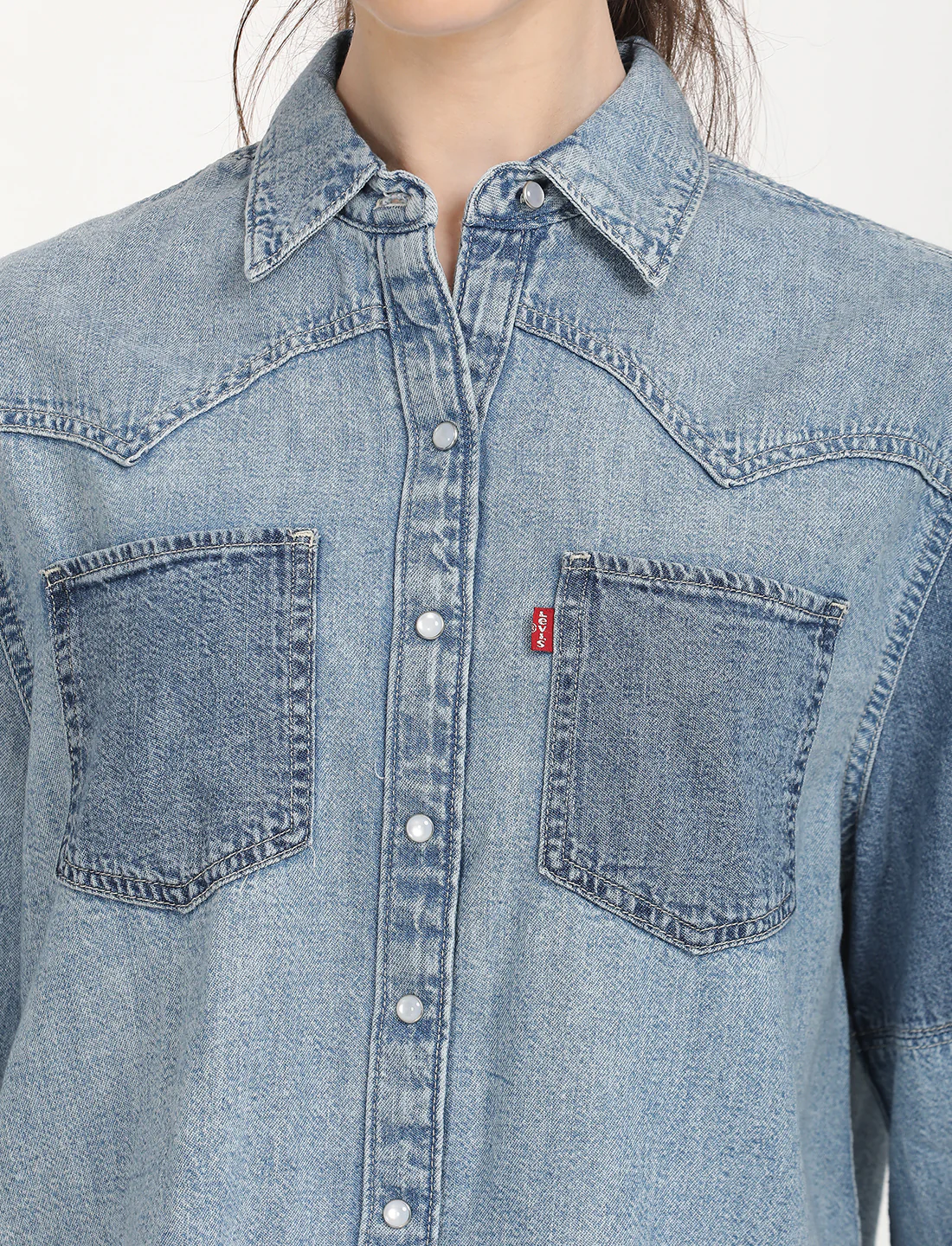 Women's Colorblock Relaxed Fit Shirt - Image 4