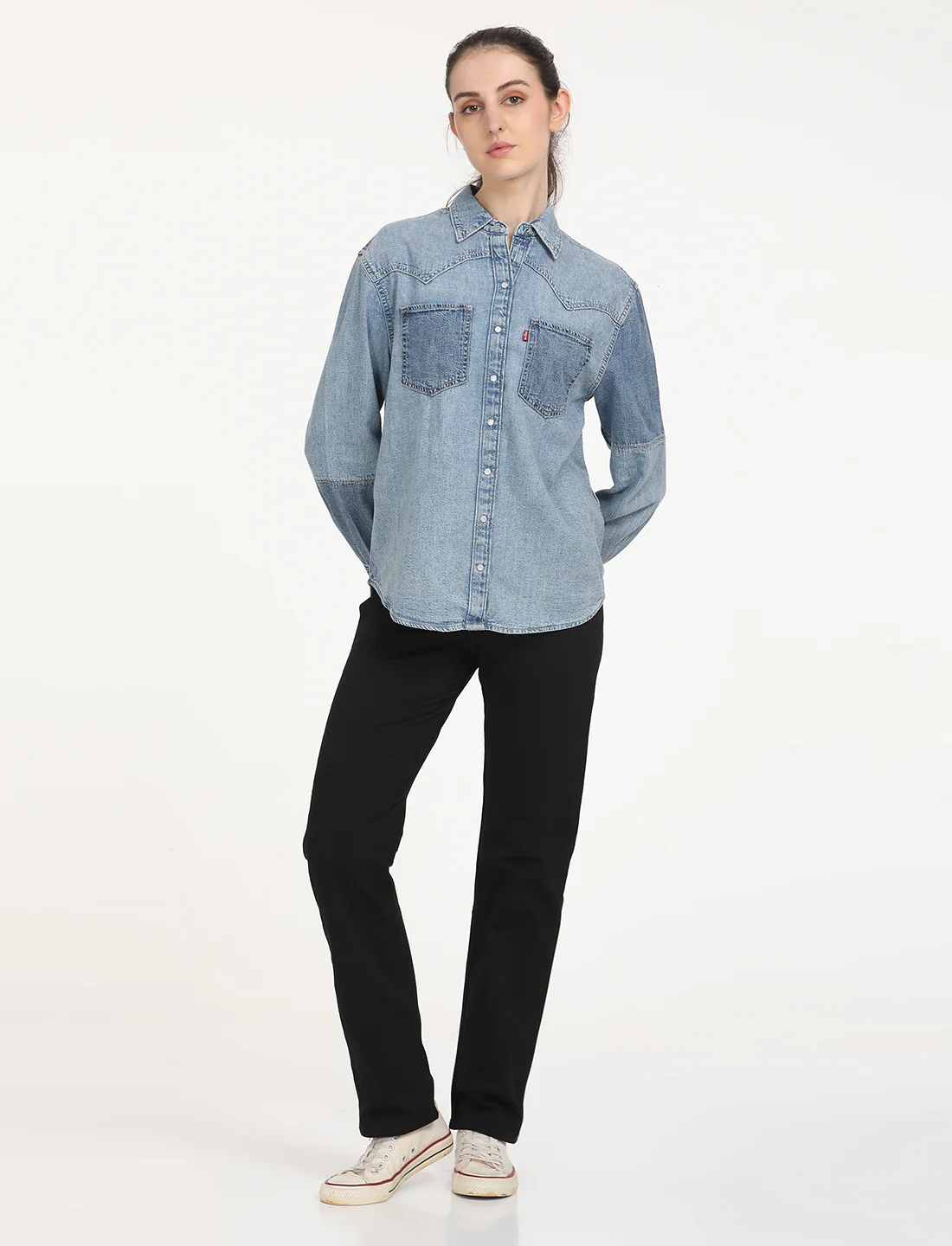 Women's Colorblock Relaxed Fit Shirt - Image 6