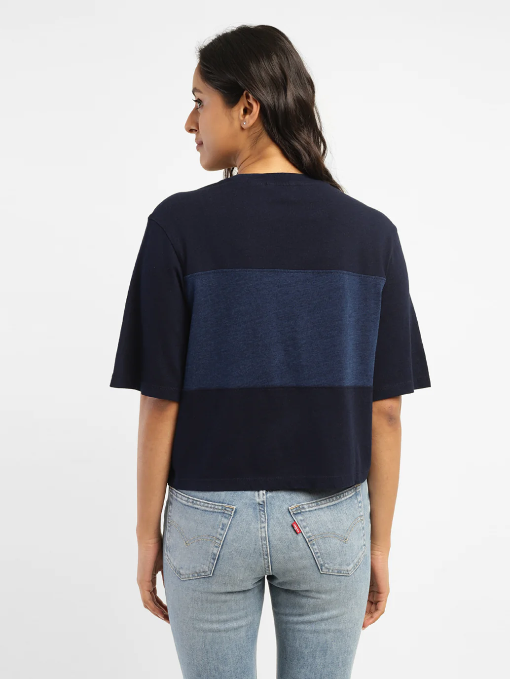 Women's Colorblock Round Neck T-Shirt - Image 3