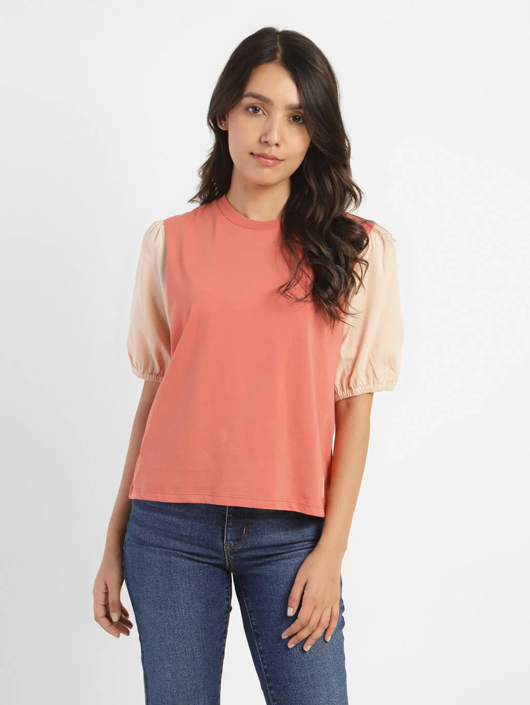 Women's Colorblock Round Neck Top - Image 2