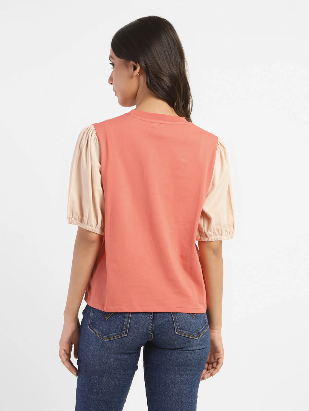 Women's Colorblock Round Neck Top - Image 3