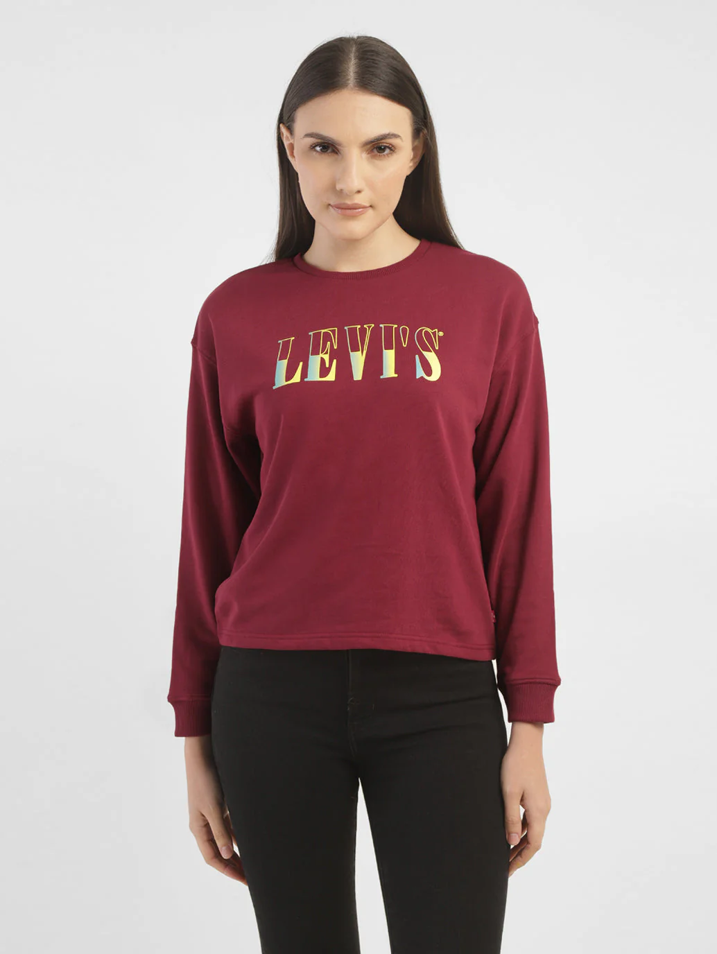 Women's Conversational Crew Neck Sweatshirt - Image 2