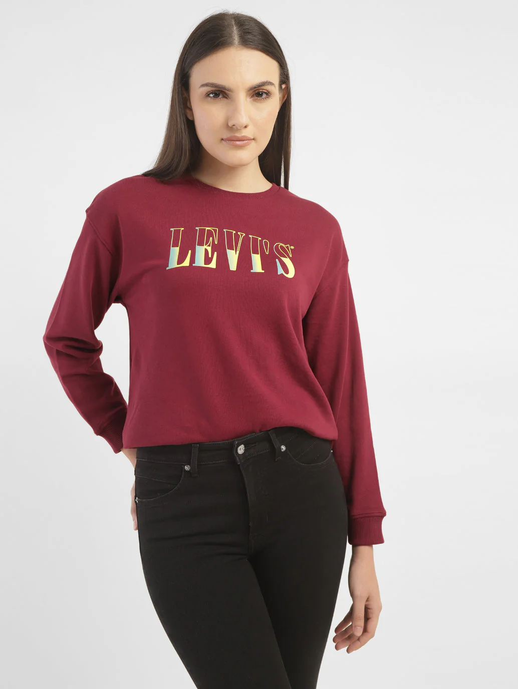 Women's Conversational Crew Neck Sweatshirt - Image 6