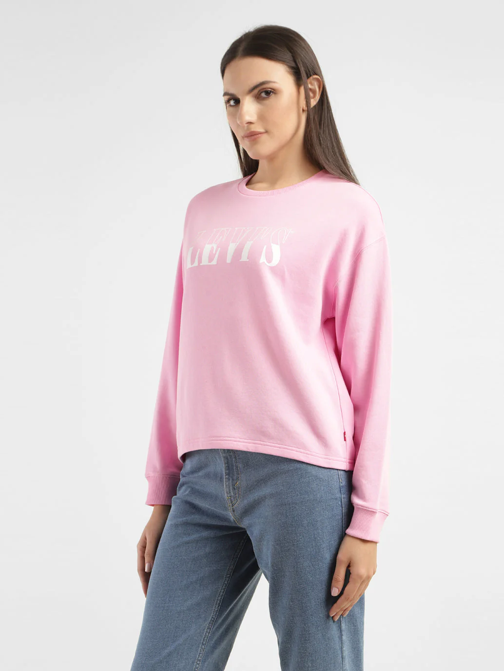 Women's Brand Logo Crew Neck Sweatshirt - Image 4