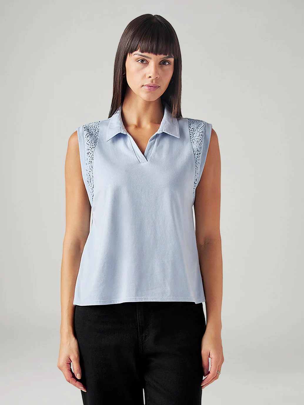 Women's Crochet Regular Fit T-Shirt - Image 2