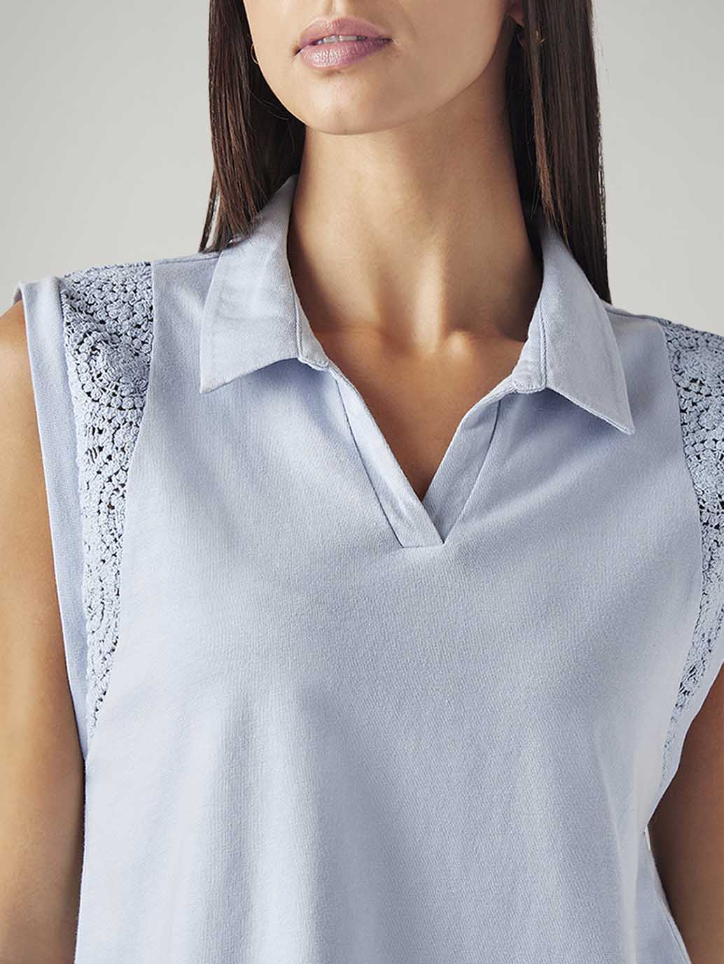 Women's Crochet Regular Fit T-Shirt - Image 4