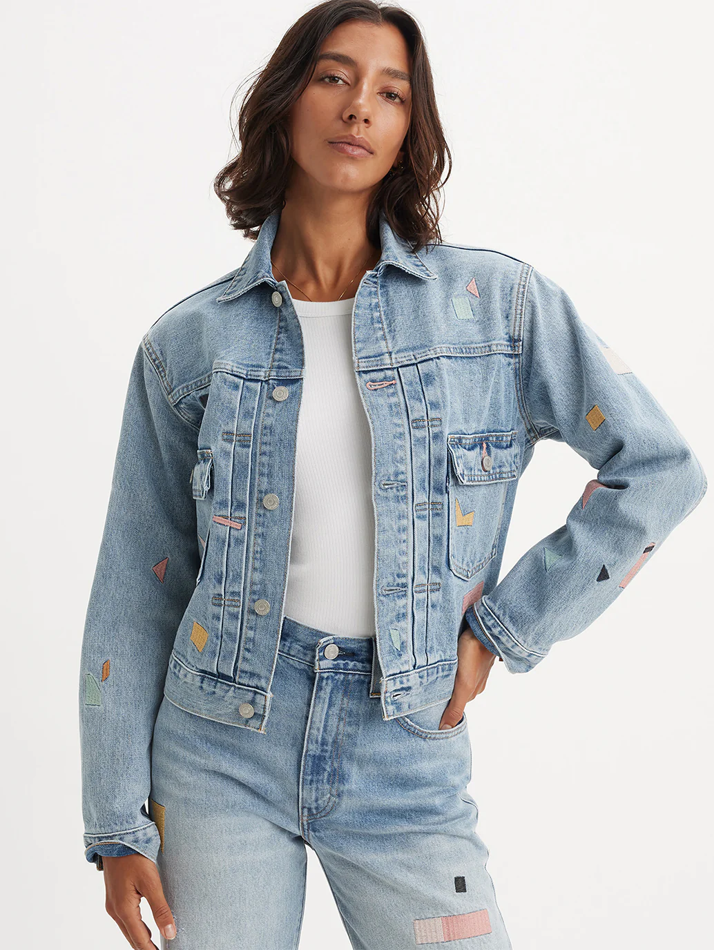 Women's Type II Trucker Denim Jacket - Image 6