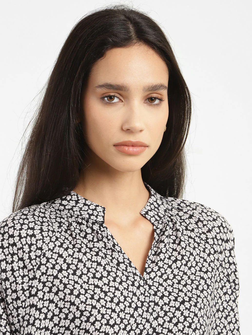 Women's Floral Band Neck Top - Image 5