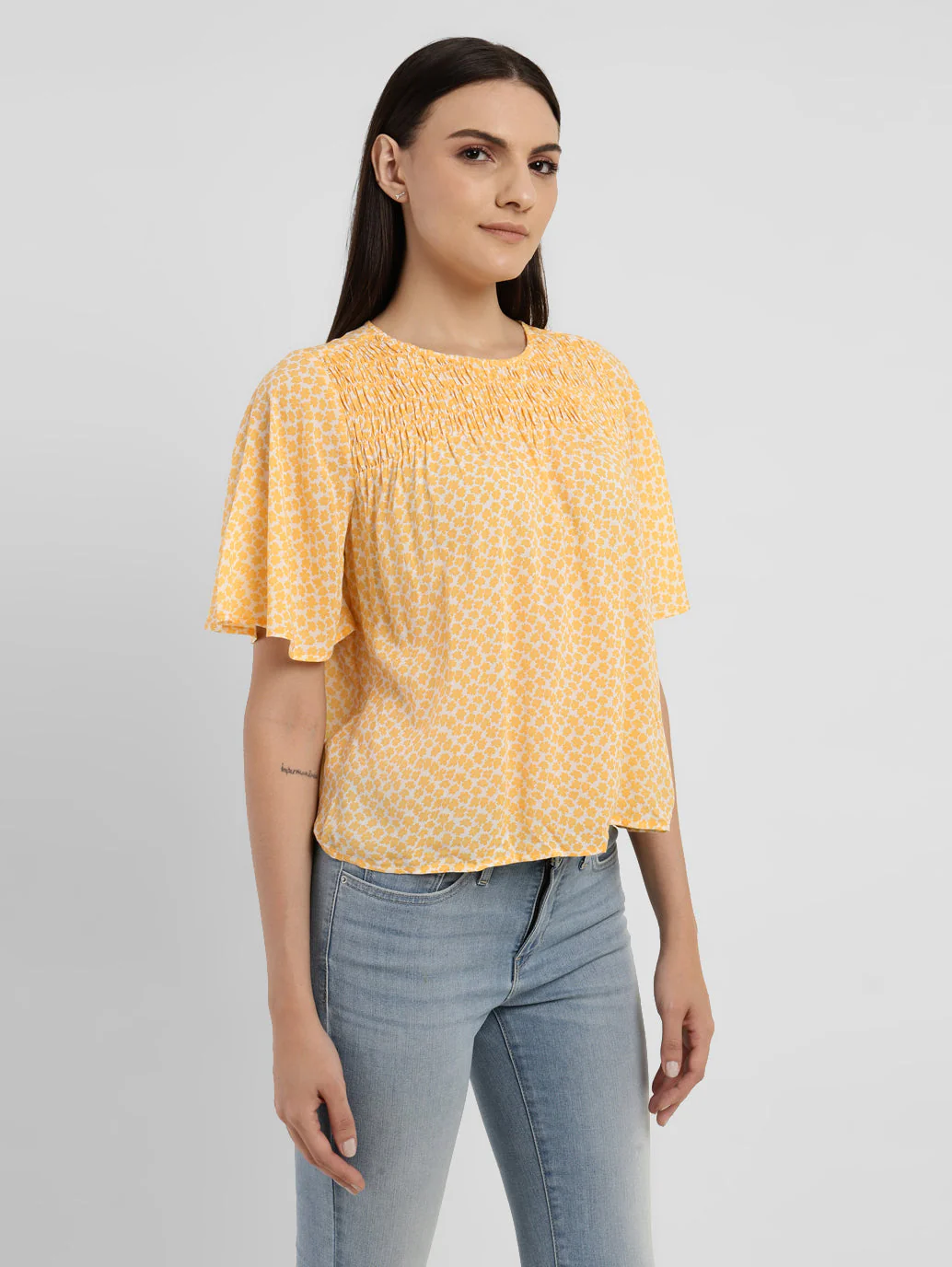 Women's Floral Print Round Neck Top - Image 4