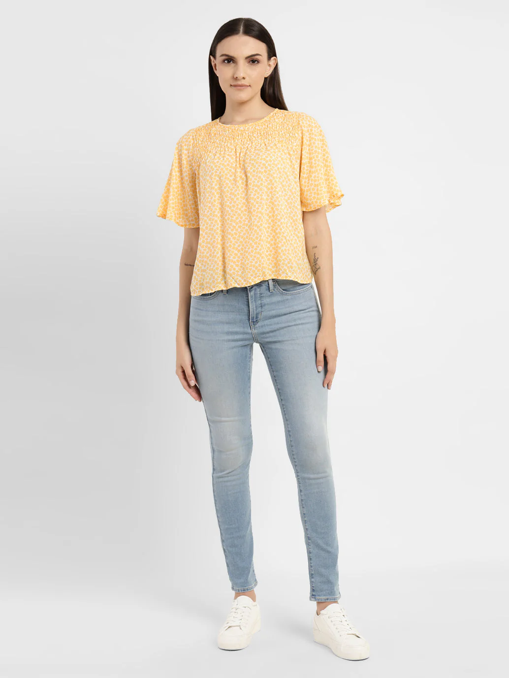 Women's Floral Print Round Neck Top - Image 6