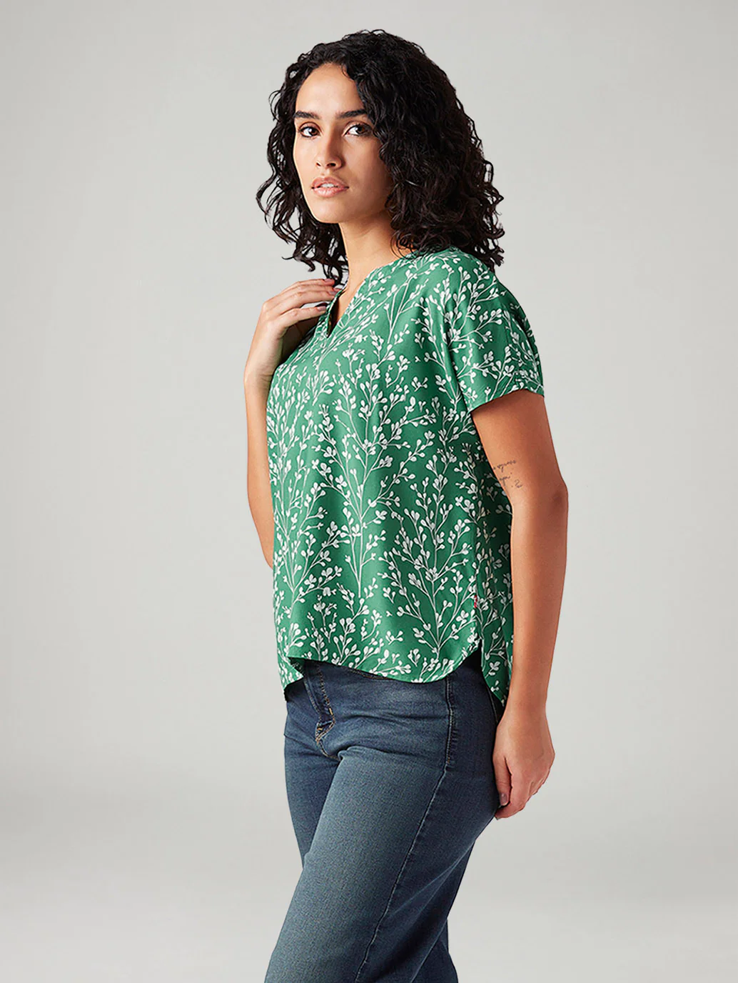 Women's Floral Regular Fit Top - Image 5