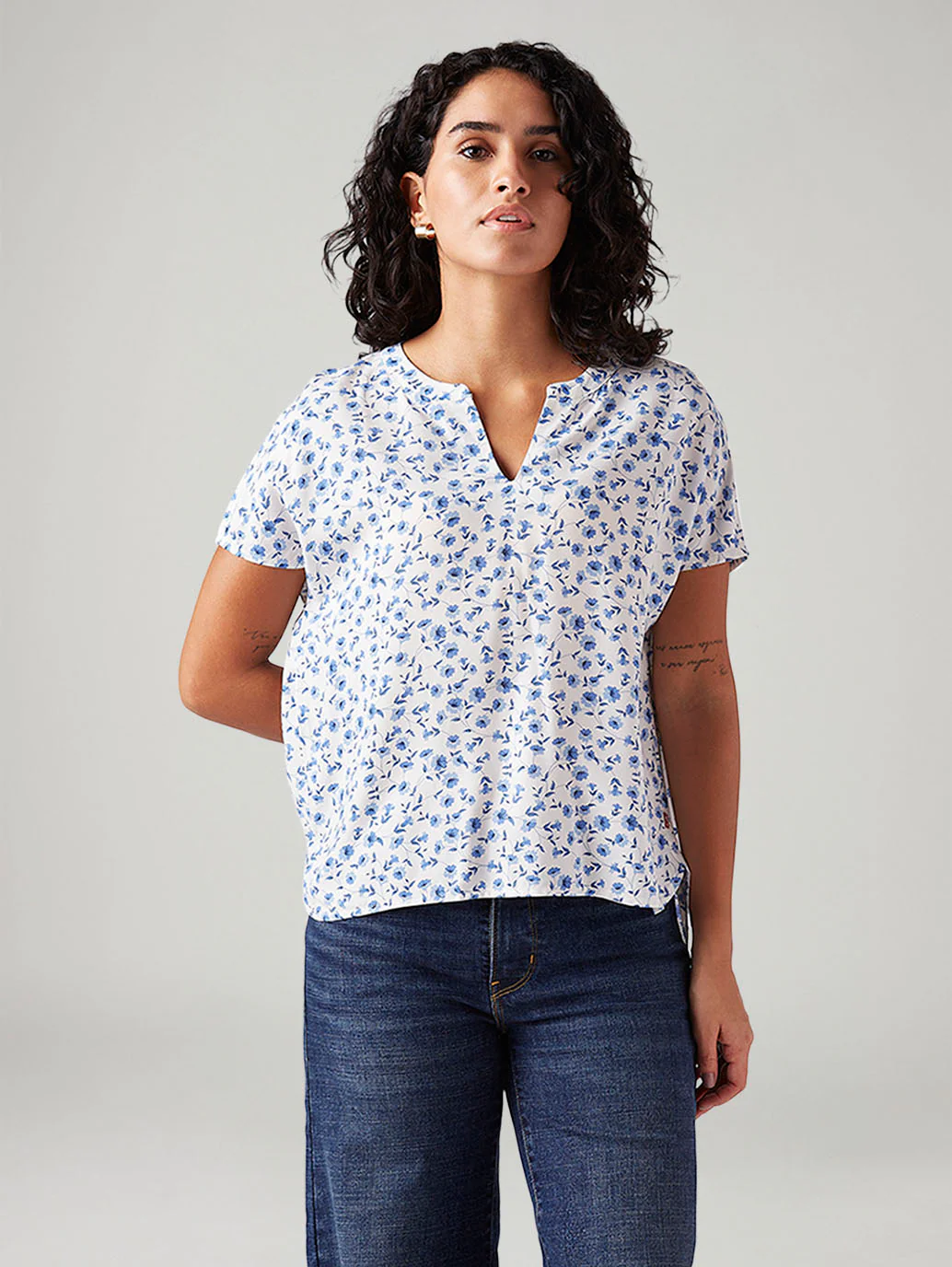 Women's Floral Regular Fit Top - Image 2
