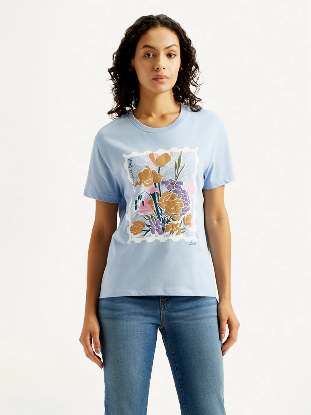 Women's Floral Relaxed Fit T-shirt - Image 2