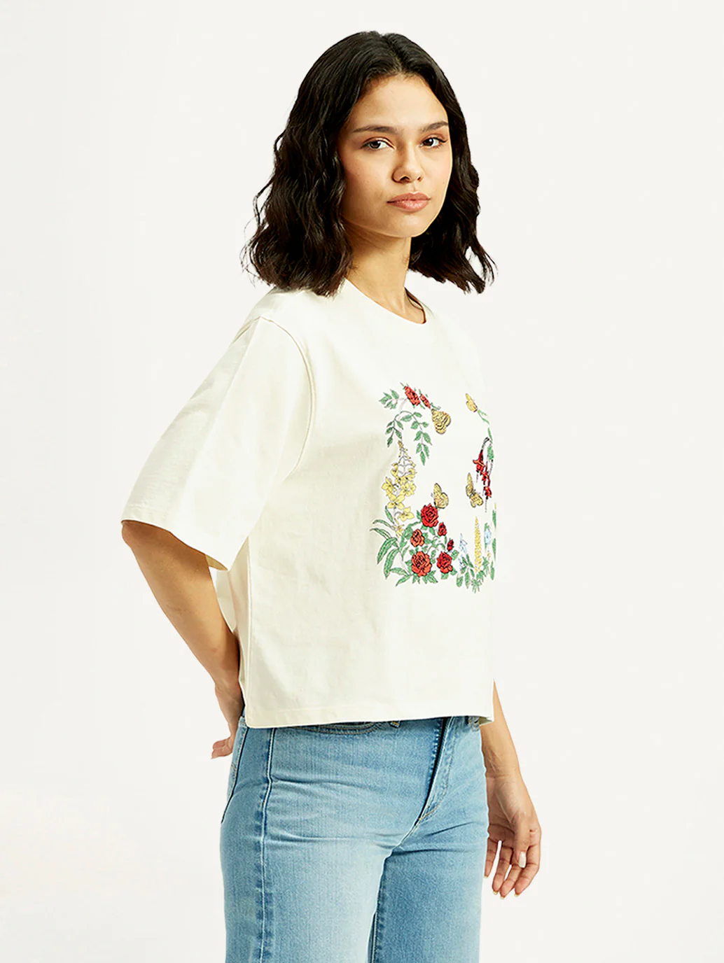 Women's Floral Relaxed Fit T-shirt - Image 5