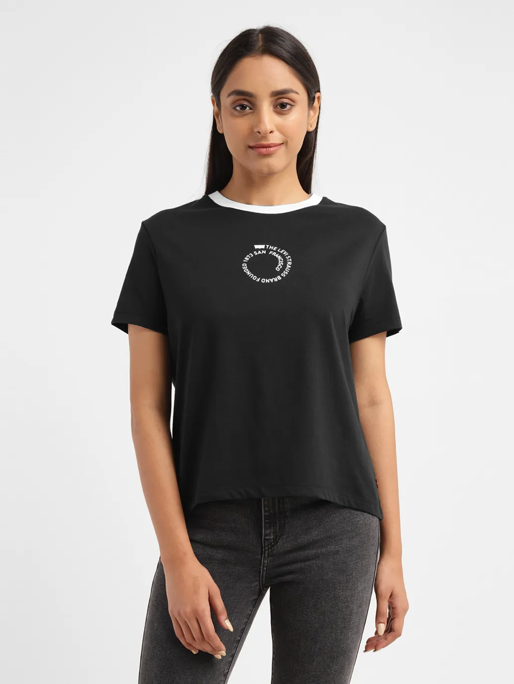 Women's Graphic Crew Neck T-shirt - Image 2