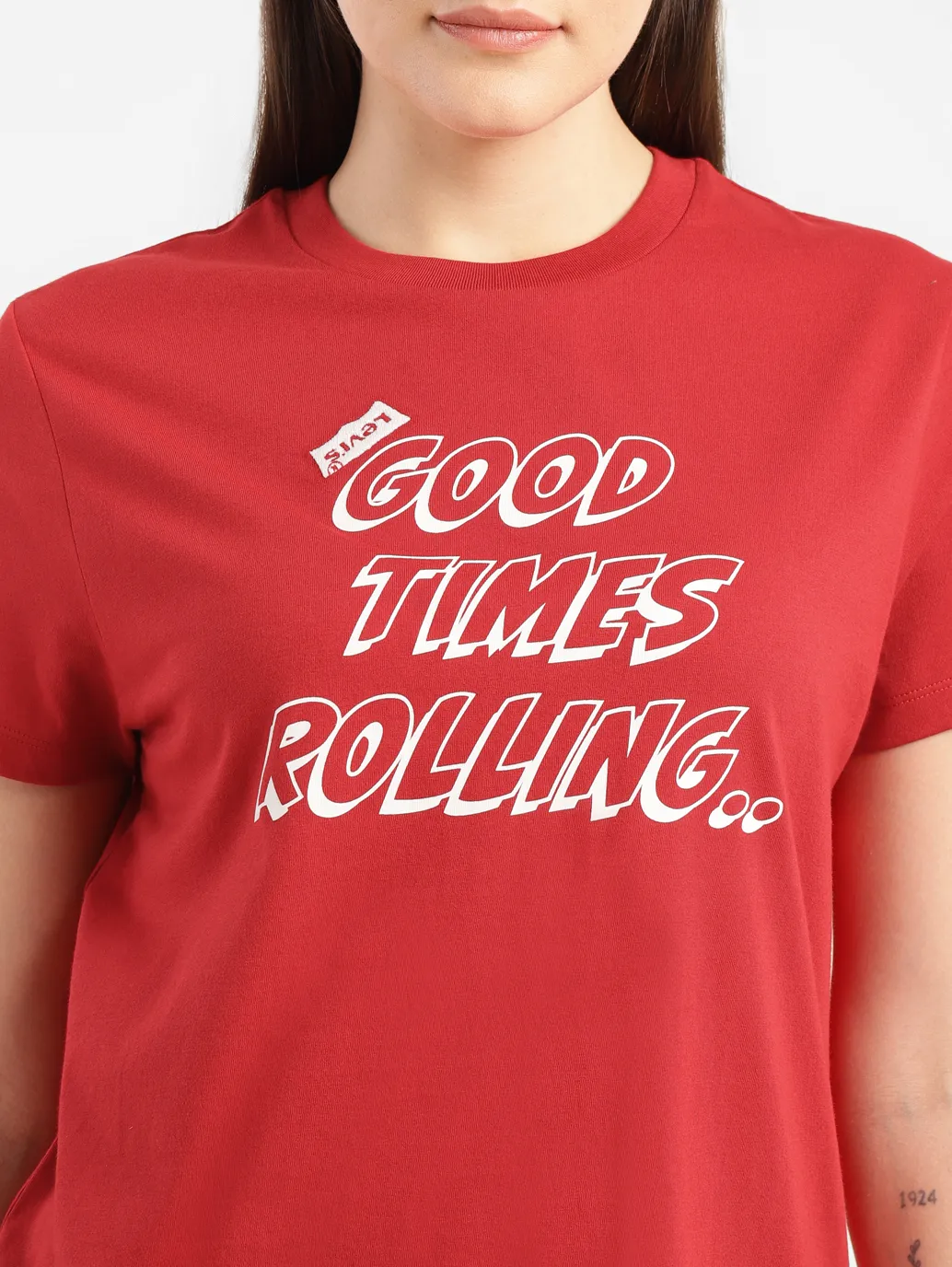 Women's Graphic Crew Neck T-shirt - Image 5