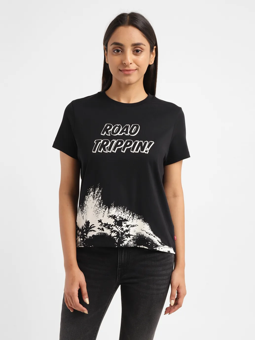Women's Graphic Crew Neck T-shirt - Image 2