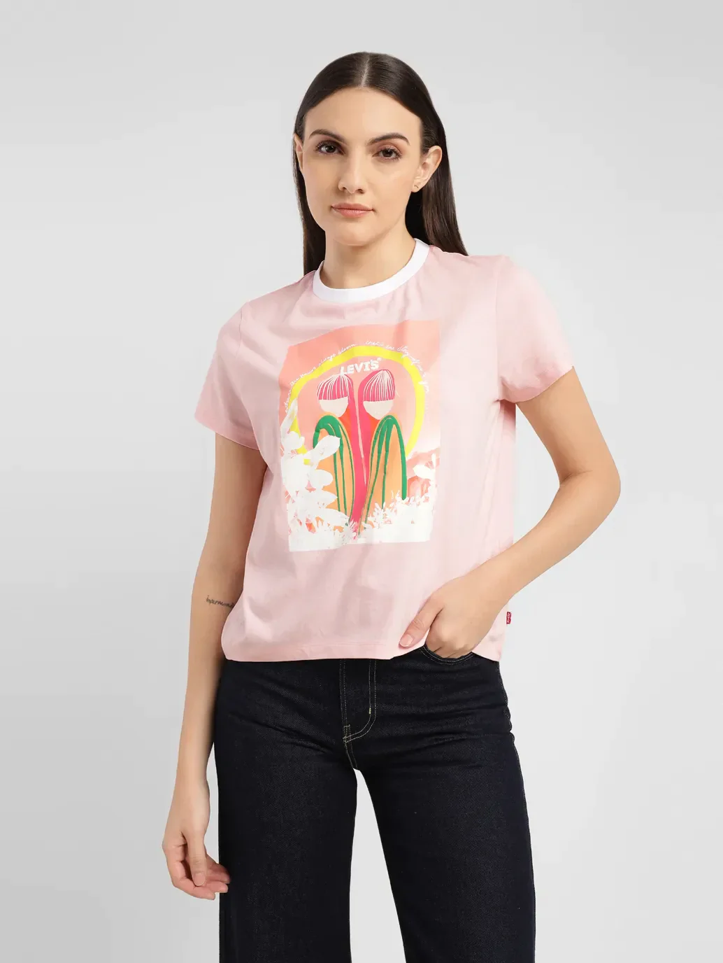 Women's Graphic Crew Neck T-shirt - Image 7
