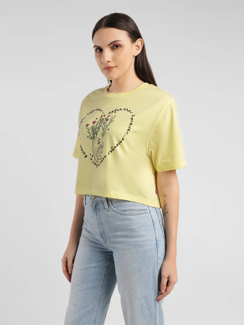 Women's Graphic Crew Neck T-shirt - Image 4